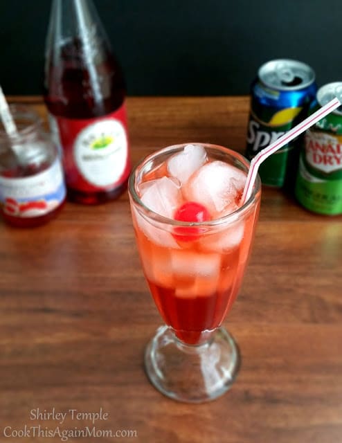 top view of a Shirley Temple