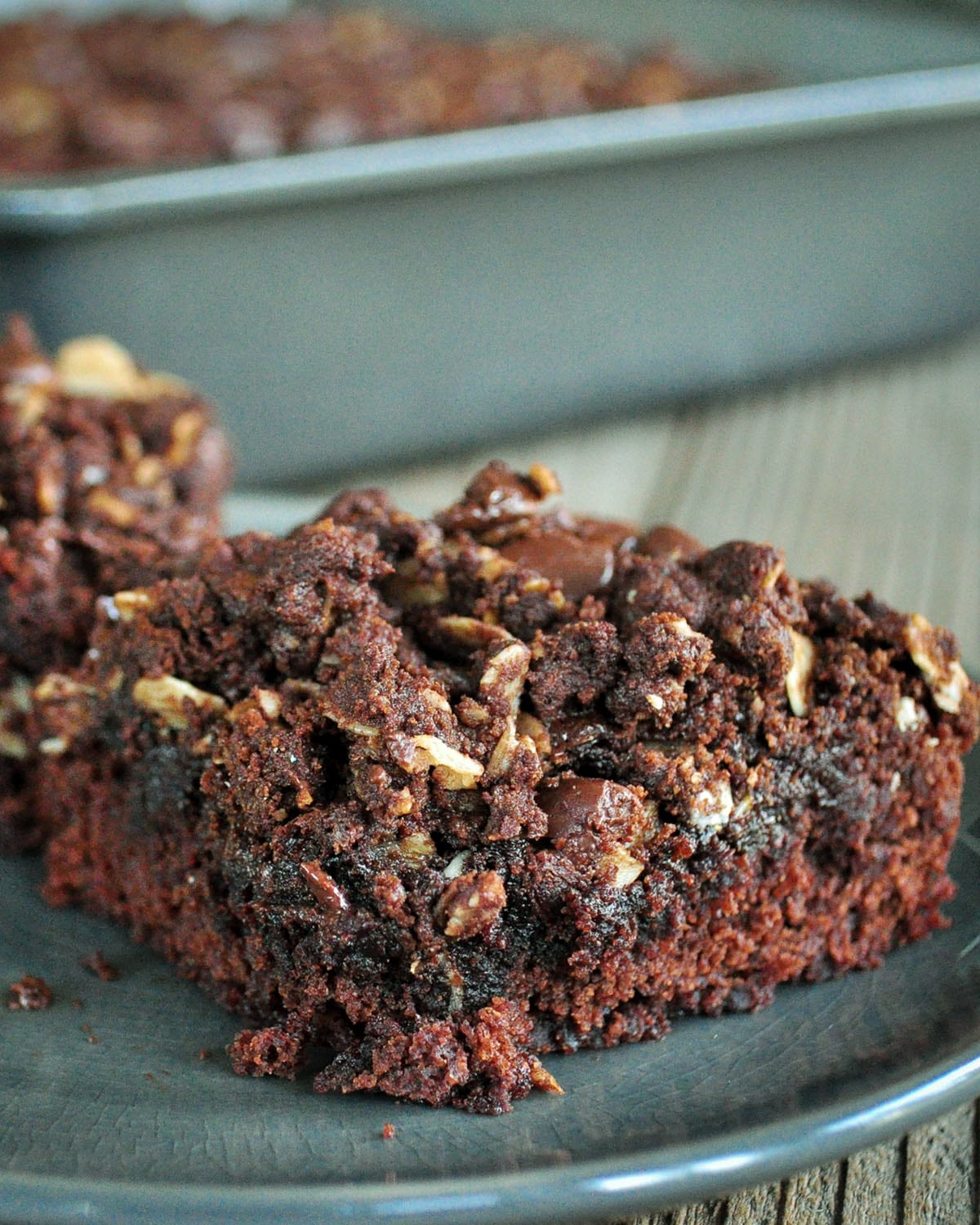 Simple Chocolate Crumble Brownies | Cook This Again Mom