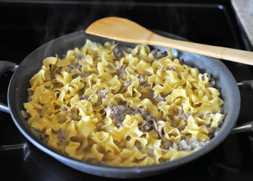 Simple Hamburger Stroganoff