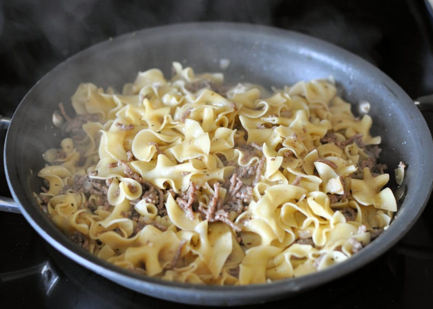 Simple Hamburger Stroganoff