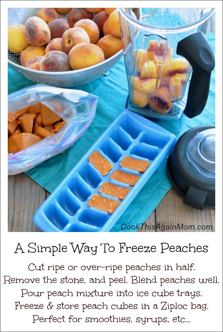 Simple Frozen Peaches
