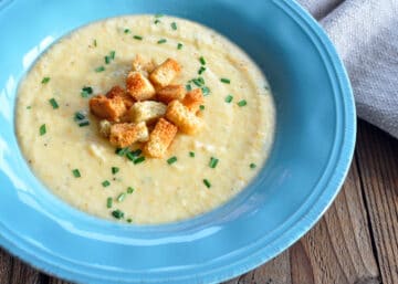 Cheesy Cauliflower Soup - Cook This Again Mom
