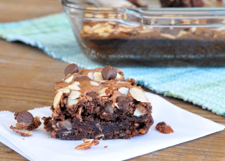 Easy Coconut Almond Chocolate Brownies - Cook This Again Mom