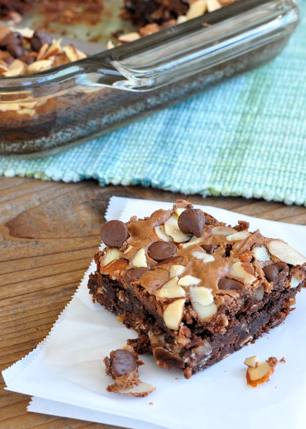 Easy Coconut Almond Chocolate Brownies