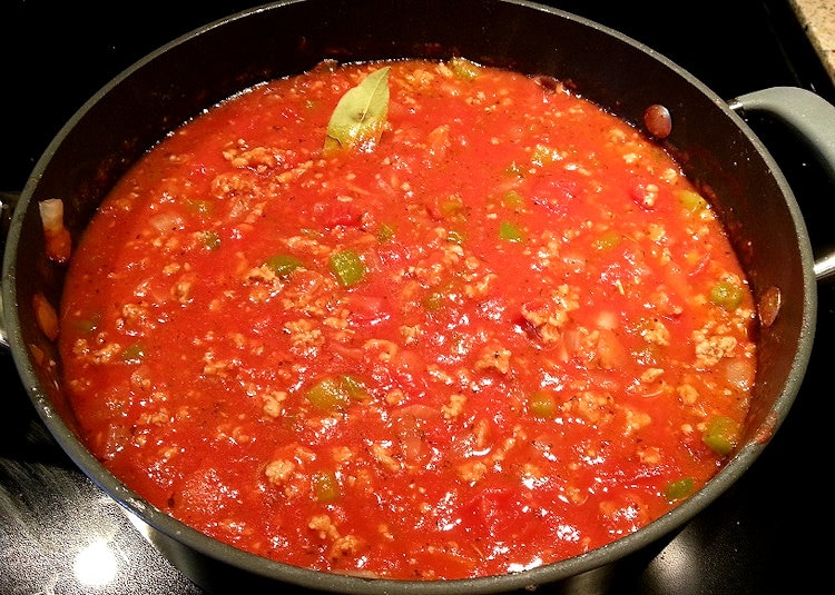 Spiced Up Ground Turkey Spaghetti Sauce