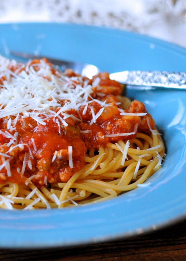 Spiced Up Ground Turkey Spaghetti Sauce