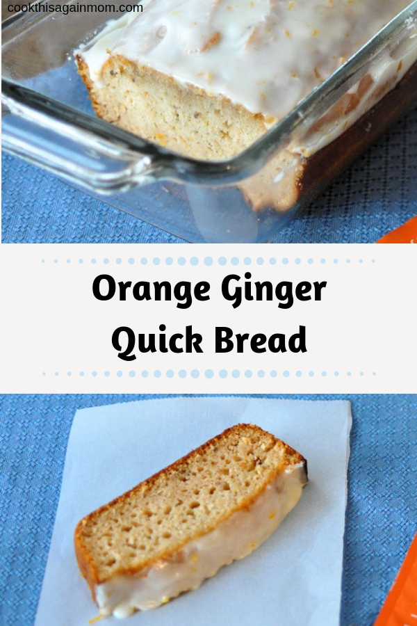Orange Ginger Quick Bread