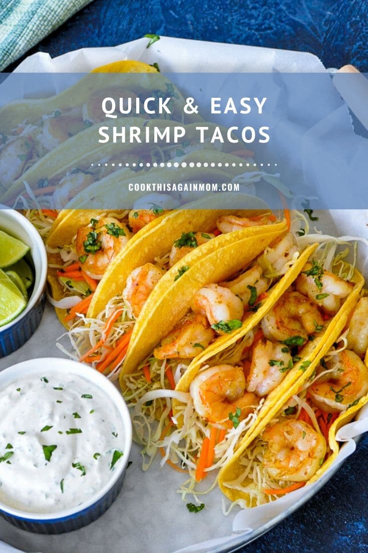 a closeup photo of a platter full of shrimp tacos