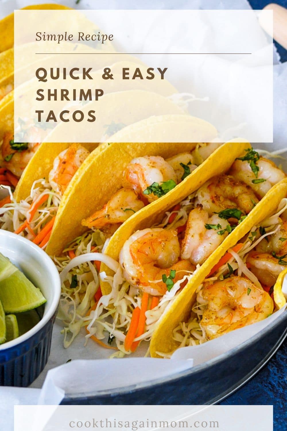 a closeup photo of a platter full of shrimp tacos