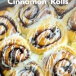 Chocolate Cinnamon Rolls pinterest graphic