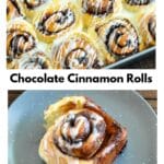 Chocolate Cinnamon Rolls pinterest graphic