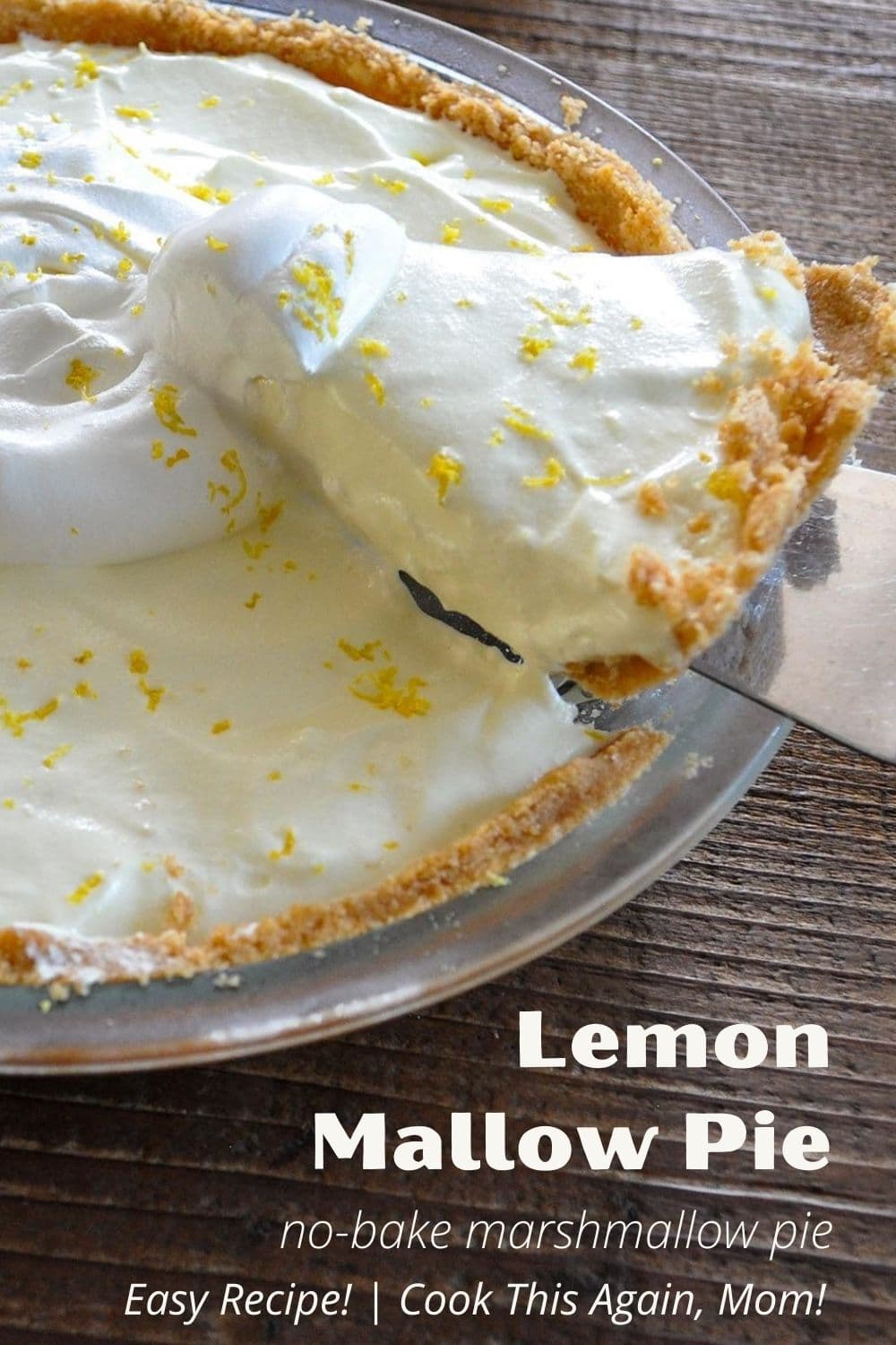 Lemon Mallow Pie pinterest image
