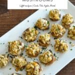 Easy Stuffed Mushrooms pinterest image
