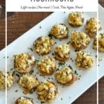 Easy Stuffed Mushrooms pinterest image