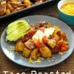 taco roasted potatoes pinterest image