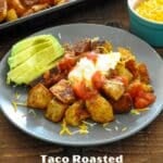 taco roasted potatoes pinterest image