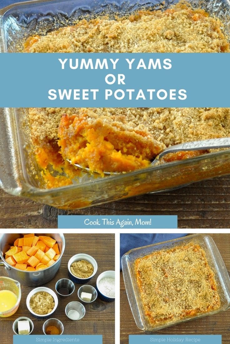 Yummy Yams or Sweet Potatoes pinterest recipe