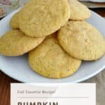 Pumpkin Snickerdoodles Pinterest Image