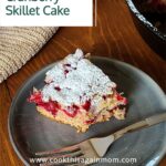 Spiced Cranberry Skillet Cake pinterest image