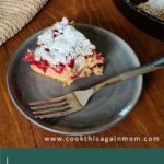 Spiced Cranberry Skillet Cake pinterest image