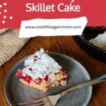 Spiced Cranberry Skillet Cake pinterest image