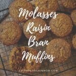 pinterest graphic for bran muffins