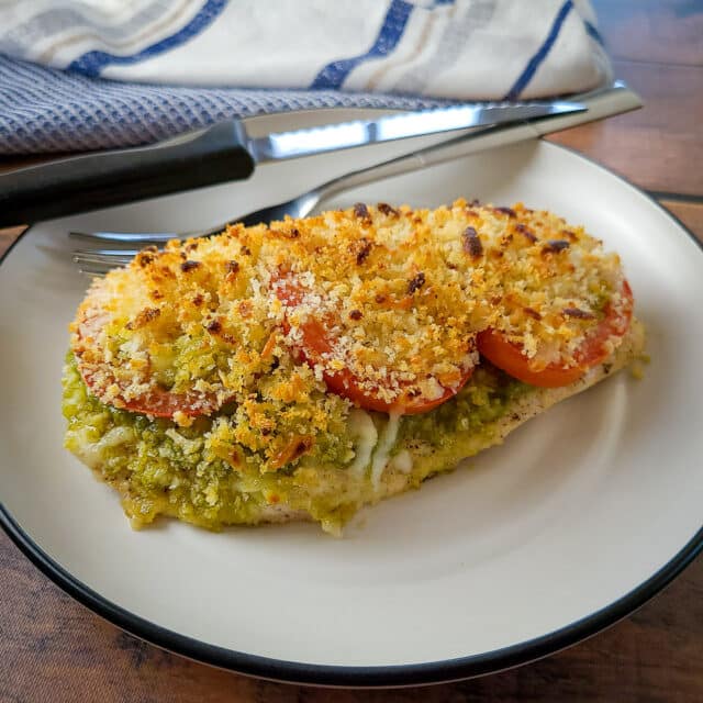 Easy Baked Pesto Chicken Cook This Again Mom