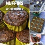 pinterest graphic for chocolate muffins.