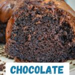 pinterest graphic for chocolate cake.