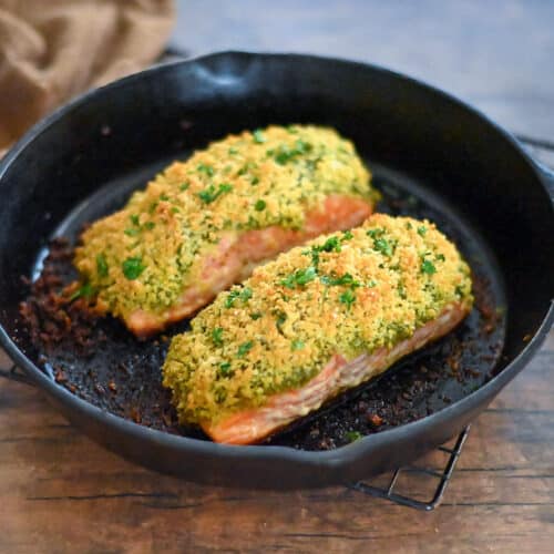 Pesto Crusted Salmon with Panko Cook This Again Mom