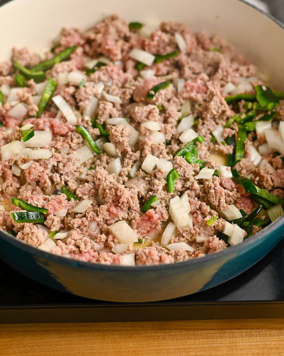 Ground Turkey Tacos With Pineapple Salsa Cook This Again Mom   Ground Turkey Tacos With Onions And Peppers 2 960x1200 