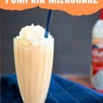 Pinterest image for pumpkin milkshake