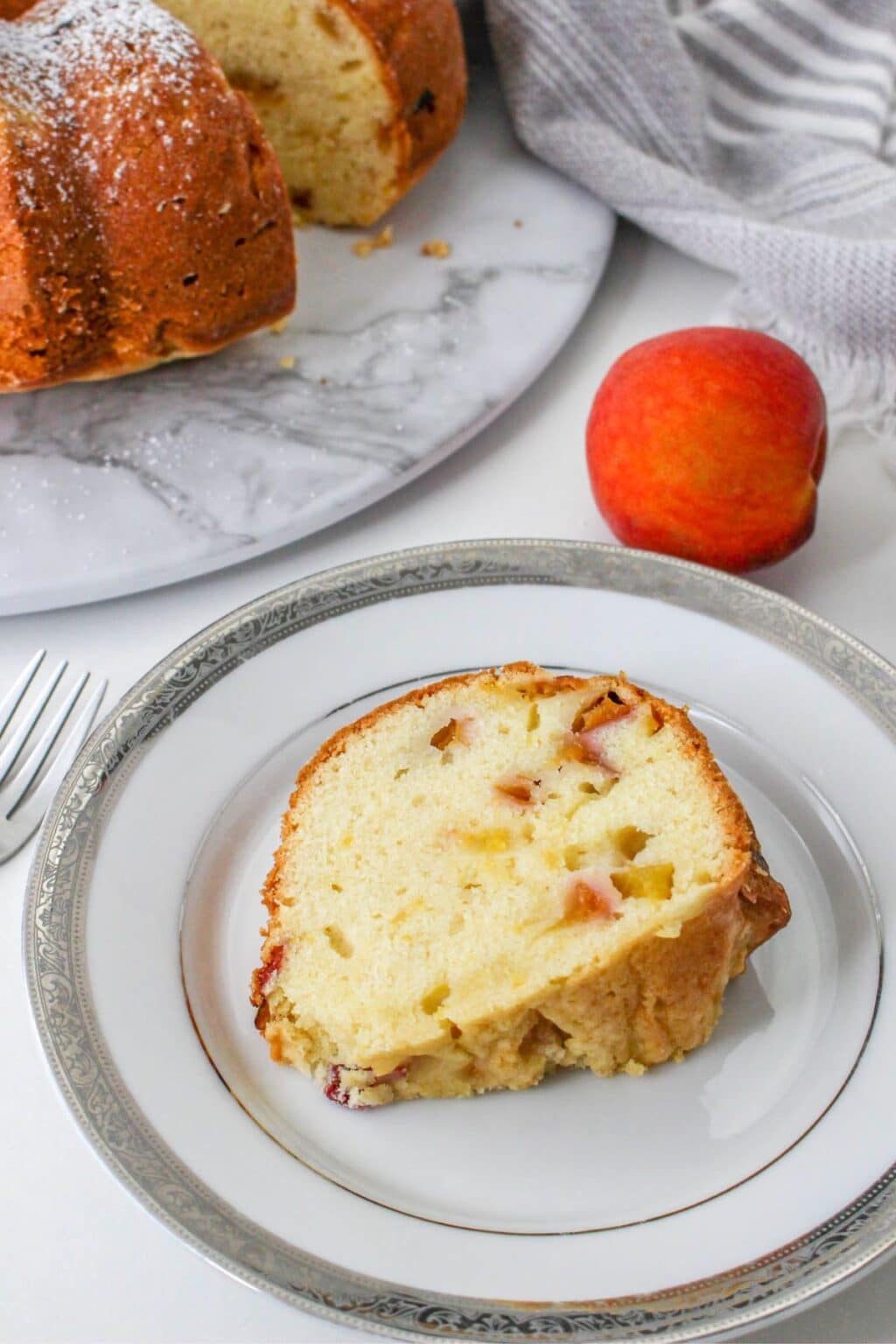 Peach Bundt Cake (with fresh peaches) Cook This Again Mom