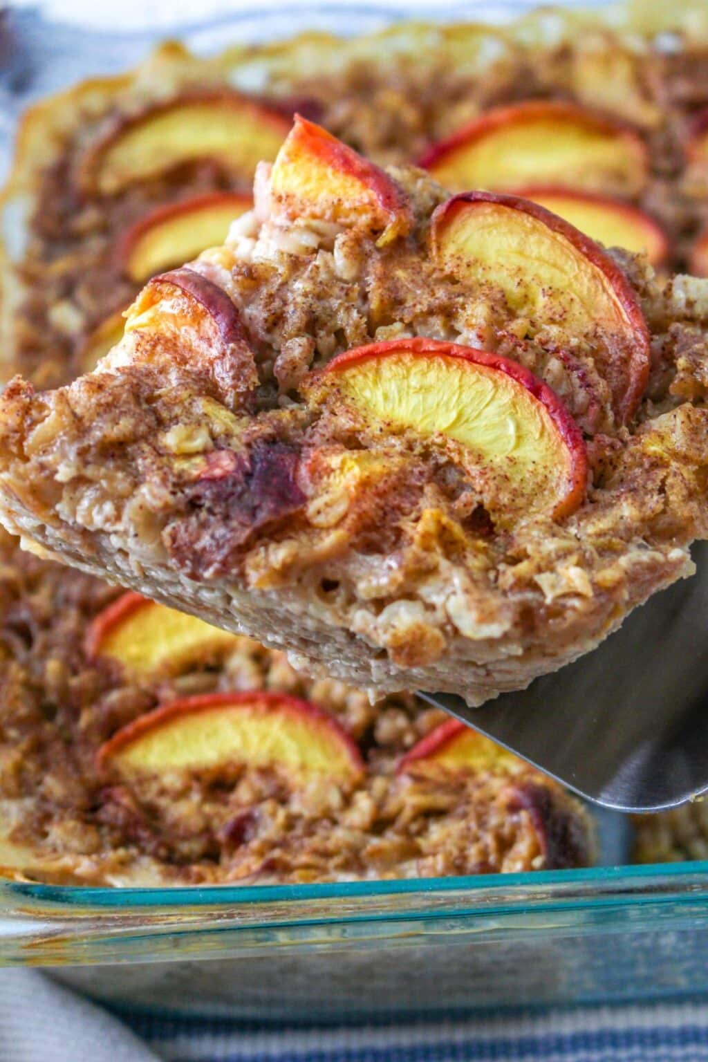 Baked Peach Oatmeal Recipe Cook This Again Mom