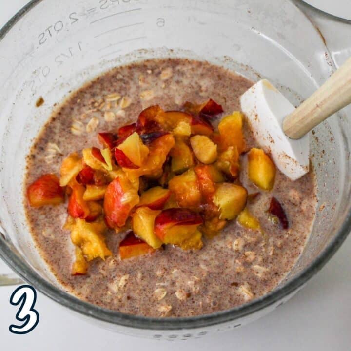 Baked Peach Oatmeal Recipe Cook This Again Mom