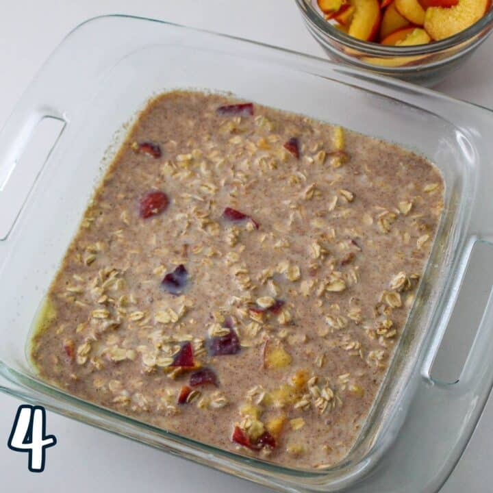 Baked Peach Oatmeal Recipe Cook This Again Mom