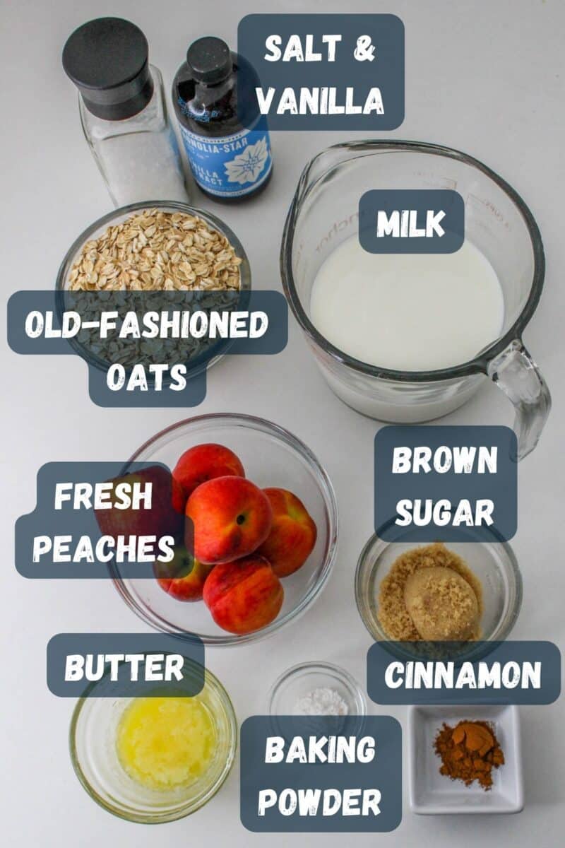 Baked Peach Oatmeal Recipe Cook This Again Mom