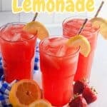 Fresh Strawberry Lemonade Pinterest Graphic