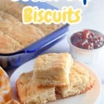 Butter Dip Biscuits Pinterest Image.