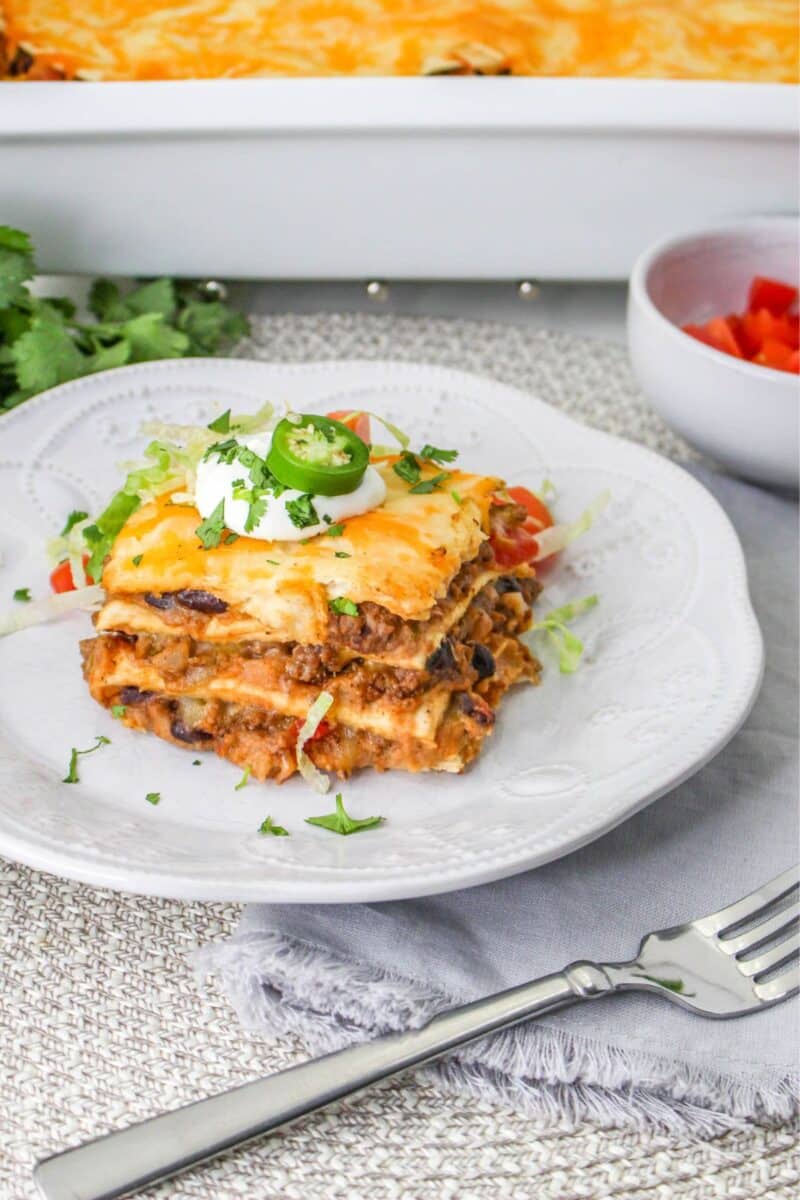 Taco Lasagna Recipe - Cook This Again Mom