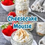 Cheesecake Mousse Pinterest Graphic