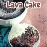 Microwave Lava Cake Pinterest Graphic