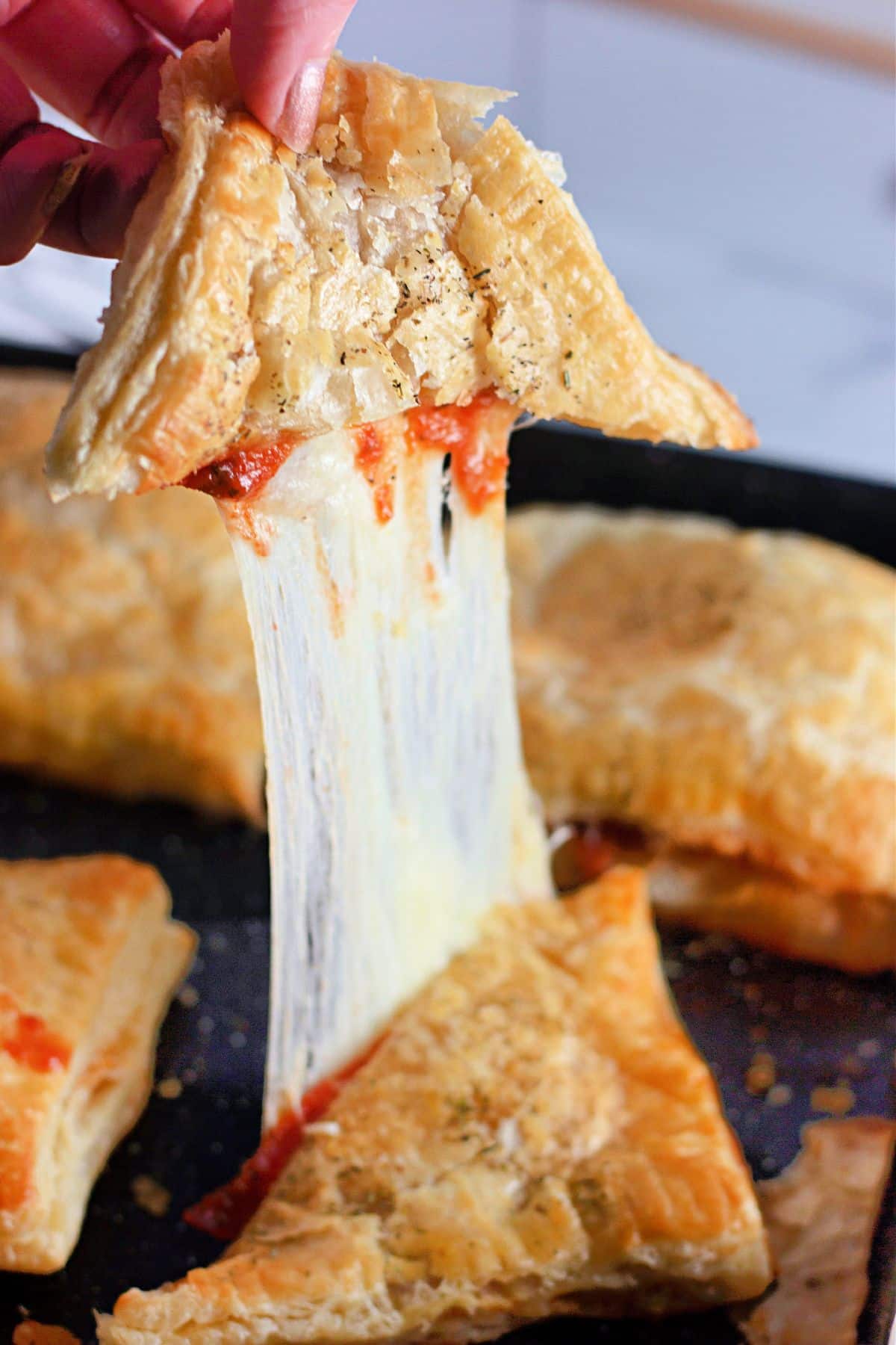 Cheeseburger Puff Pastry Pockets