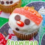 Snowman cupcakes are delightful treats adorned with icing and decorations.