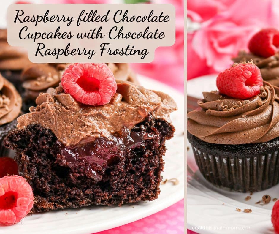 Chocolate Raspberry Cupcakes - Cook This Again Mom